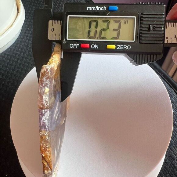 Blue Petrified Wood Freeform Slab (4) - Picture 7 of 10